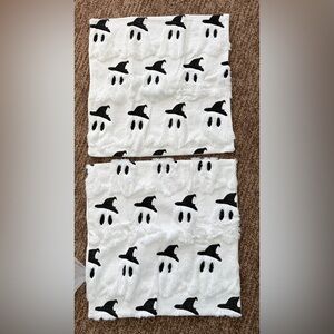 2 White Ghost Patterned pillow covers